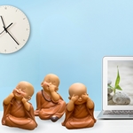 Trio de statues de Bonzes mythiques
