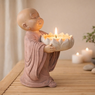 Statuette Bouddha Bougeoir CH01