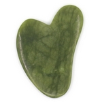 1 Gua Sha en Pierre de Jade Vert + Housse