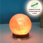 Lampe USB  en Cristal de Sel d'Himalaya Sphère