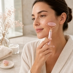 Masseur Électrique Facial - Quartz Rose