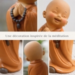 Statue Bébé Bonze avec Chapelet - SM-23Q7