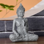 Statuette Bouddha Grise Méditation 1