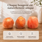 Bougeoir en Cristal de Sel Himalaya Rock 1kg