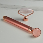 Masseur Électrique Facial - Quartz Rose