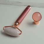 Masseur Électrique Facial - Quartz Rose