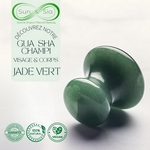 11 Champi Gua Sha en Jade Vert<br />+ 1 Offert