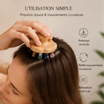 Brosse en fleur 9 points à Cuir Chevelu