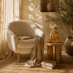 Statue Bouddha Méditation Or