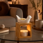Brûle parfum Série Naturéa<br />Birdy Blanc
