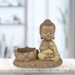 Statue Bougeoir Bouddha en Méditation