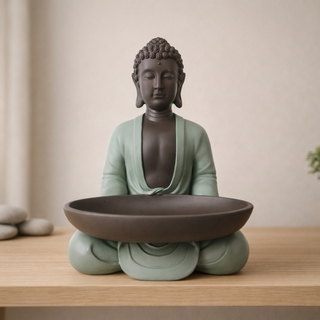 Statue Bodhi avec Plat SBM6