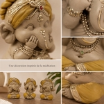 Lot de 3 Ganesh Jaune