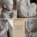 Statuette Bonze Grise
