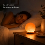 Lampe USB  en Cristal de Sel d'Himalaya Sphère