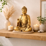 Statue Bodhi Or - H 19cm