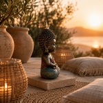 Statue Bébé Bodhi Vert SBM8