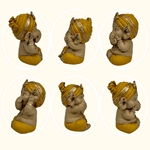 Lot de 3 Ganesh Jaune