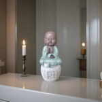 Statue bouddha Porte encens PERSEVERANCE