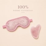 Kit Masque Yeux ThermoConfort et GuaSha Quartz Rose + Housse