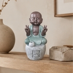 Statue bouddha Porte encens DANA