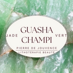 11 Champi Gua Sha en Jade Vert + 1 Offert