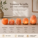 Bougeoir en Cristal de Sel Himalaya Rock 1kg