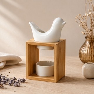 Brûle parfum Série Naturéa<br />Birdy Blanc