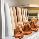 Trio de statues de Bonzes mythiques