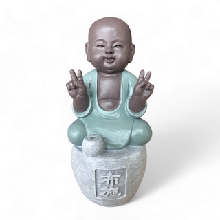 Statue bouddha Porte encens DANA