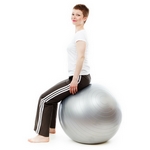 Ballon de Yoga / Fitness Taille S 55 cm Gris