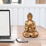 Statuette Bouddha Dorée Méditation 3