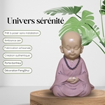 Statuette Bouddha Bébé Rose en Prière