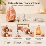 Lampe en Cristal de Sel d'Himalaya de 4 à 6 kg  
