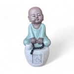 Statue bouddha Porte encens PROGRESSION