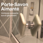 Porte-savon magnétique sans perçage