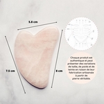 1 Gua Sha en Quartz Rose + Housse