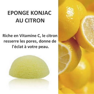 Eponge KONJAC<br />au Citron