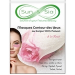 Pack 5 Masques Konjac Contour des Yeux à la Rose