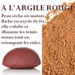 Zéro Déchet<br />Eponge KONJAC à l'Argile Rouge