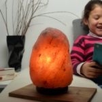Lampe en Cristal de Sel d'Himalaya de 2 à 3 kg  
