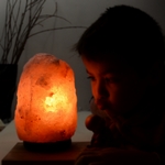 Lampe en Cristal de Sel d'Himalaya de 2 à 3 kg  