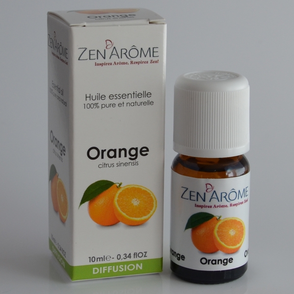 Huile Essentielle D'Orange 10 Ml - Pure, Pour Aromathérapie Et Diffusion, Fabriquée En France
