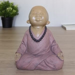 Statuette Bouddha<br/> Bébé Rose en méditation