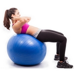 Ballon de Yoga / Fitness Taille M 65 cm Bleu